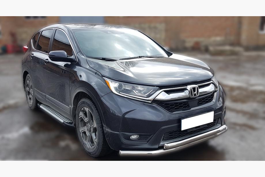 Honda CRV 2017-2022 рр. Передній захист ST014 (2016-2019, нерж.) Фото 2