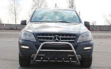 Mercedes ML W164 2005-2011 рр. Кенгурятник WT003 (нерж.) фото 1