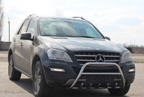 Mercedes ML W164 2005-2011 рр. Кенгурятник WT003 (нерж.) фото 2