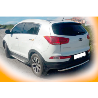 Задня дуга AK002-1 (нерж.) Kia Sportage 2010-2015 рр. фото 2