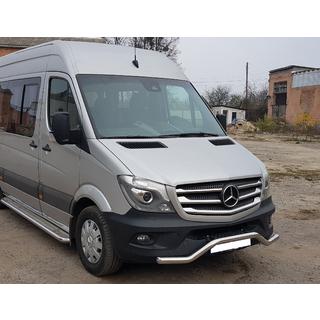 Передня нижня дуга MBSP.07.F3-04.6 (нерж.) Mercedes Sprinter W906 2006-2018 рр. фото 2