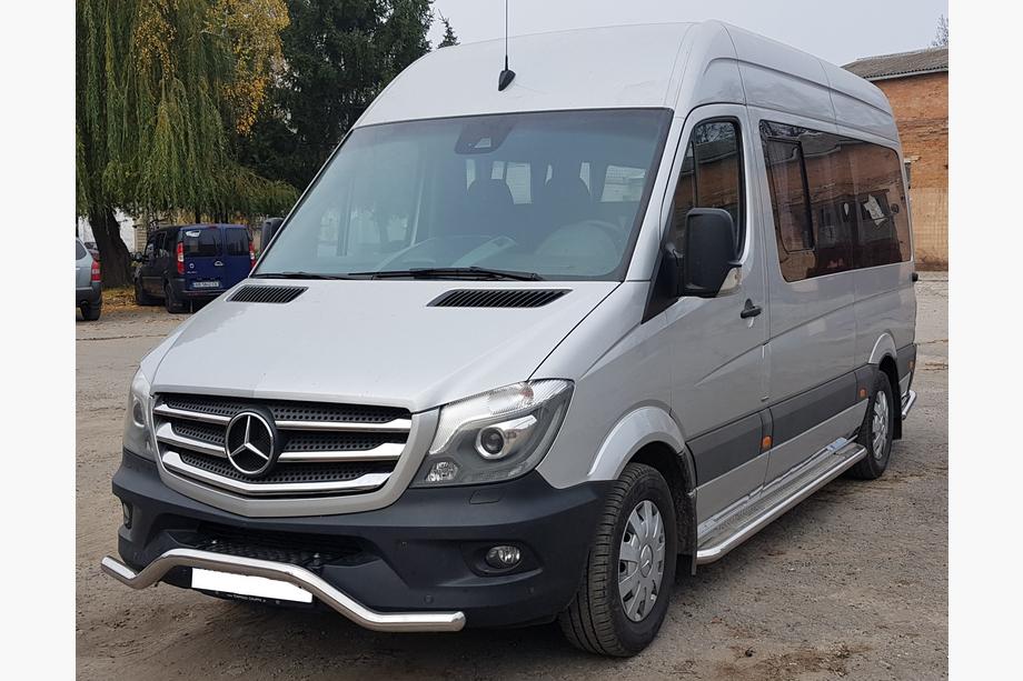 Mercedes Sprinter W906 2006-2018 рр. Передня нижня дуга MBSP.07.F3-04.6 (нерж.) Фото 3