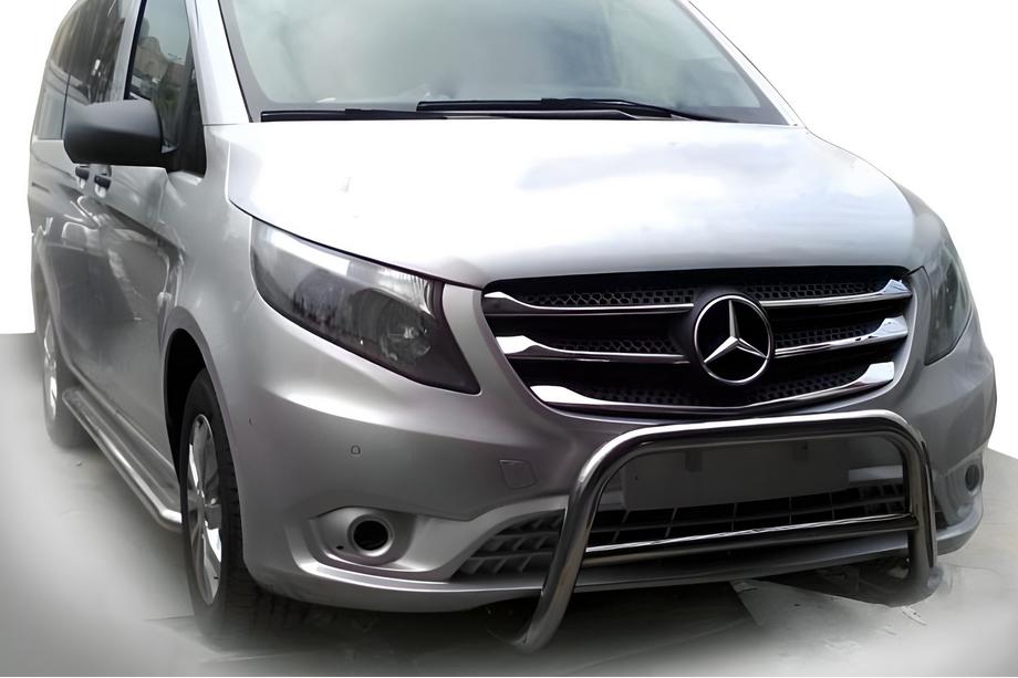Mercedes Vito/V-class W447 2014- рр. Кенгурятник WT005 (нерж.) Image