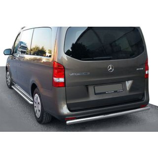 Задній захист AK002 (нерж.) Mercedes Vito/V-class W447 2014- рр. фото 1