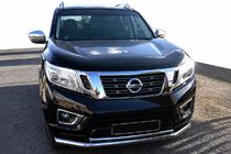 Nissan Navara/NP300 2016- рр. Передній вус ST014 (нерж) фото 1