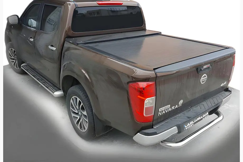 Nissan Navara/NP300 2016- рр. Задній захист AK005 (нерж) Фото 1