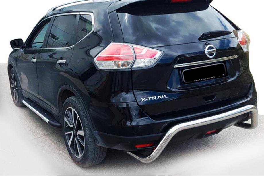 Nissan X-trail T32/Rogue 2014-2021 рр. Задній захист AK007 (нерж.) Фото 1