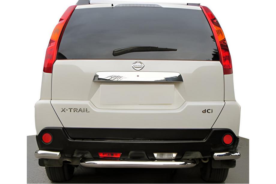 Nissan X-trail T31 2007-2014 рр. Задні кути з центральної AK0073 (2 шт., нерж.) Фото 1
