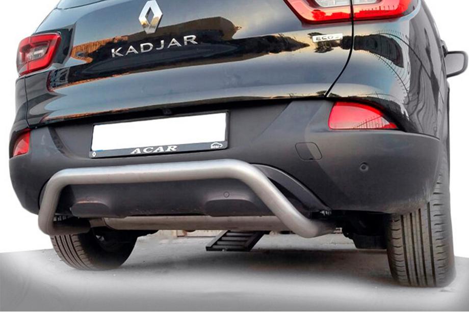 Renault Kadjar 2015-2022 рр. Задній захист AK007 (нерж) Фото 1