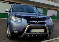 Hyundai Santa Fe 2 2006-2012 рр. Кенгурятник WT004 (нерж.) фото 1