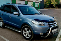 Hyundai Santa Fe 2 2006-2012 рр. Кенгурятник WT004 (нерж.) фото 2