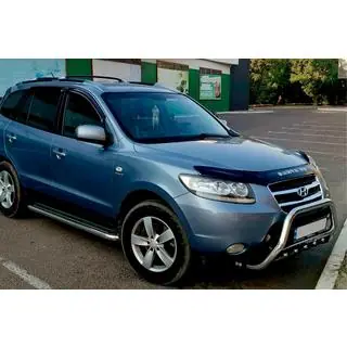 Кенгурятник WT004 (нерж.) Hyundai Santa Fe 2 2006-2012 рр. фото 2