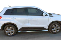 Suzuki Vitara 2015- рр. Бічні труби (2 шт., нерж) фото 1