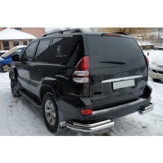 Задні подвійні куточки AK003-2 (2 шт., нерж) Toyota Land Cruiser Prado 120 2002-2009 рр. фото 3
