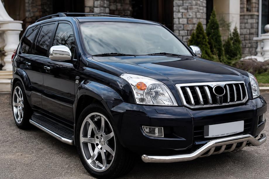 Toyota Land Cruiser Prado 120 2002-2009 рр. Передня дуга ST011 (нерж.) Image
