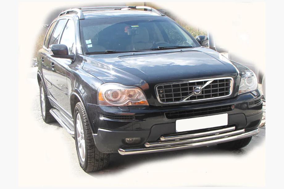 Volvo XC90 2002-2014 рр. Передній захист ST014-2 (нерж) Фото 3
