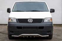 Volkswagen T5 Multivan 2003-2010 рр. Передній захист хвиля-гриль ST007-1 (нерж) фото 1