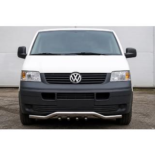 Передній захист хвиля-гриль ST007-1 (нерж) Volkswagen T5 Caravelle 2004-2010 рр. фото 1