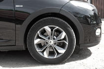 Renault Megane III 2009-2016 рр. Накладки на арки (8 шт, чорні) фото 4