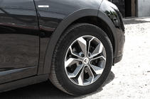 Renault Megane III 2009-2016 рр. Накладки на арки (8 шт, чорні) фото 6