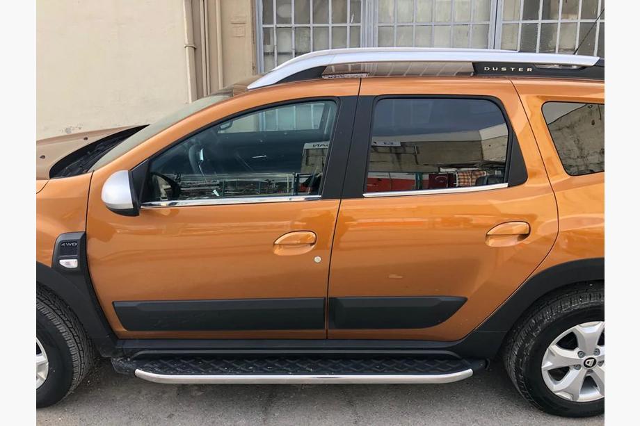 Dacia Duster 2018-2024 рр. Нижня окантовка вікон (4 шт, нерж) Carmos - Турецька сталь Фото 3