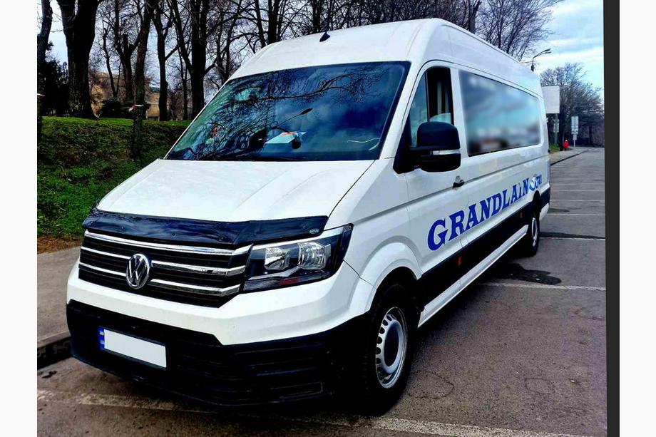 Volkswagen Crafter 2016- рр. Накладки на решітку (4 шт, нерж) Фото 5