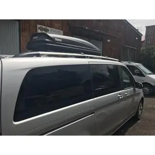 Рейлінги Хром CAN Оригінальний дизайн (метал. ніжки) Mercedes Vito/V-class W447 2014- рр. фото 2