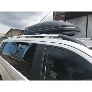 Рейлінги Хром CAN Оригінальний дизайн (метал. ніжки) Mercedes Vito/V-class W447 2014- рр. фото 3