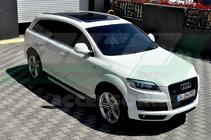 Audi Q7 2005-2015 рр. Бокові пороги Allmond Grey (2 шт., алюміній) фото 2