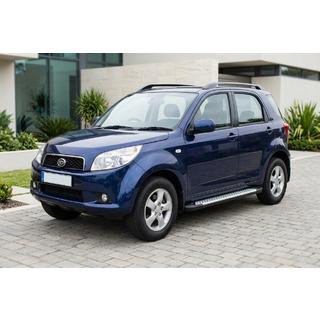 Бокові пороги Allmond Grey (2 шт, алюміній) Daihatsu Terios 2006-2017 рр. фото 1