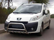 Fiat Scudo 2007-2015 рр. Кенгурятник WT003/4 (нерж.) фото 1