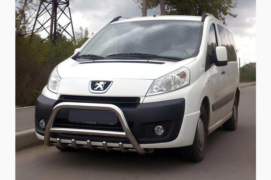 Fiat Scudo 2007-2015 рр. Кенгурятник WT003/4 (нерж.) Image
