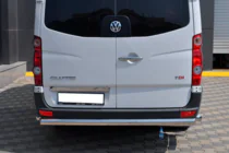 Volkswagen Crafter 2006-2016 рр. Задня дуга AK002 (нерж) фото 4