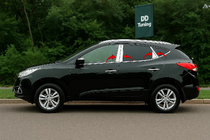 Hyundai IX-35 2010-2015 рр. Молдинг дверних стійок (8 шт, нерж.) фото 1