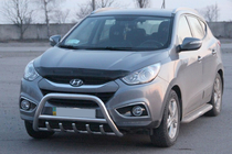 Hyundai IX-35 2010-2015 рр. Передня дуга WT003 (нерж.) фото 2