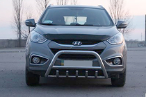 Hyundai IX-35 2010-2015 рр. Передня дуга WT003 (нерж.) фото 3