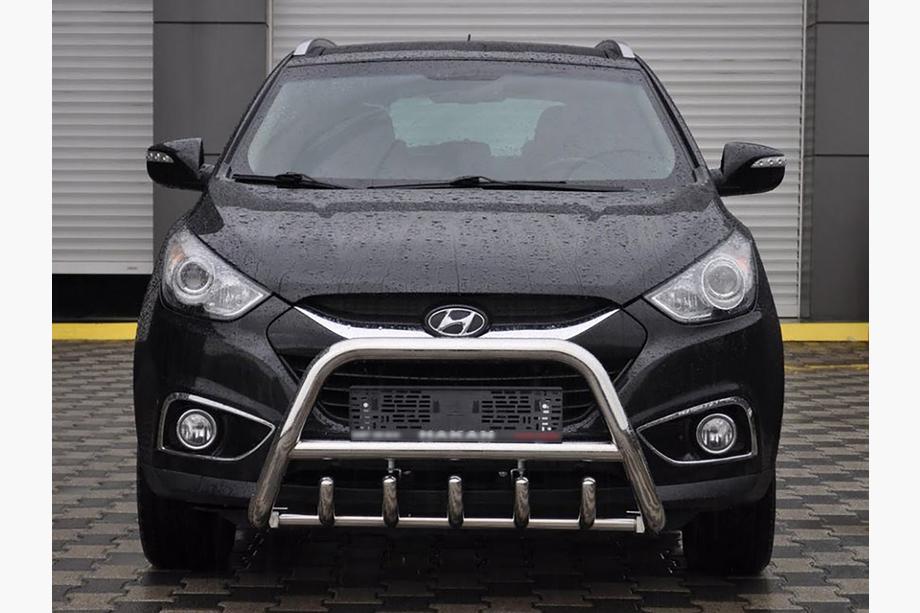 Hyundai IX-35 2010-2015 рр. Передня дуга WT003 (нерж.) Image