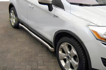 Ford Kuga 2008-2013 рр. Бічні труби (2 шт., Нерж.) фото 1