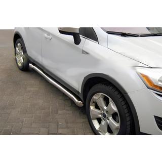 Бічні труби (2 шт., Нерж.) Ford Kuga 2008-2013 рр. фото 1