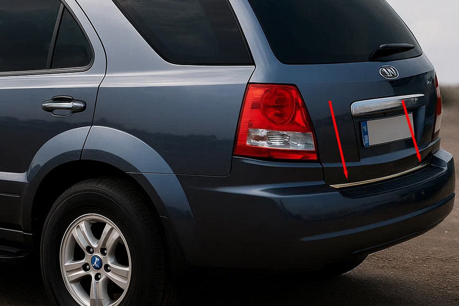 Kia Sorento I BL 2002-2009 рр. Кромка багажника (нерж.) Image