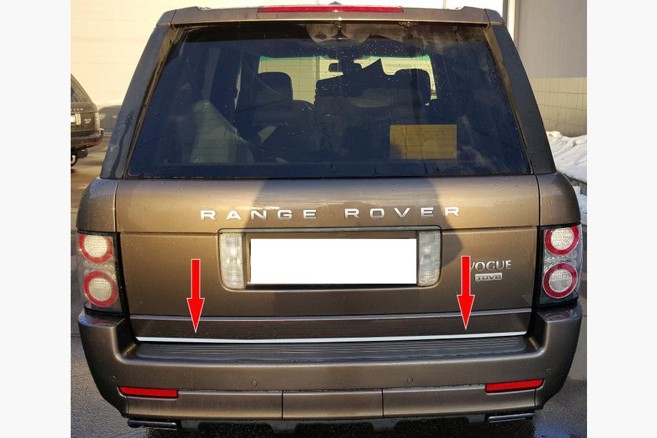 Range Rover III L322 2002-2012 рр. Кромка багажника (нерж.) Image