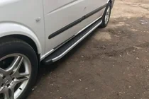 Mercedes Viano 2004-2014 рр. Бокові пороги Альянс (2 шт., алюм) фото 2