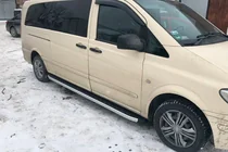 Mercedes Viano 2004-2014 рр. Бокові пороги Альянс (2 шт., алюм) фото 8