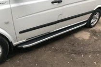 Mercedes Viano 2004-2014 рр. Бокові пороги Альянс (2 шт., алюм) фото 11