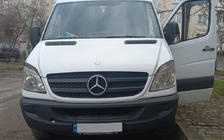 Mercedes Sprinter W906 2006-2018 рр. Вії Прямі (чорні, ABS, 2006-2013) чорний глянець фото 4
