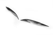 Mercedes Sprinter W906 2006-2018 рр. Вії Прямі (чорні, ABS, 2006-2013) чорний глянець фото 7