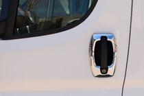 Peugeot Boxer 2006-2025 рр. Накладки на ручки (нерж.) фото 2