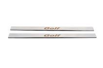 Volkswagen Golf 6 2008-2014 рр. Накладки на пороги Carmos V1 (нерж) фото 4