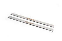 Volkswagen Golf 6 2008-2014 рр. Накладки на пороги Carmos V1 (нерж) фото 5