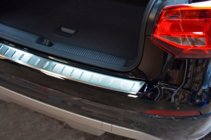 Audi Q2 2016- рр. Накладка на задній бампер OmsaLine (нерж.) фото 6